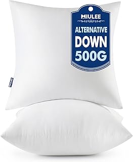 budget throw pillow inserts in varying shapes and sizes. 