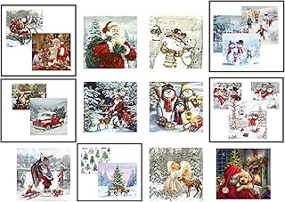 Christmas napkins as a decoupage medium for diy Christmas decorations