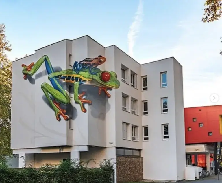 street art festival in southwestern france during the fall months