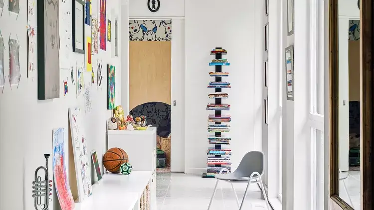 decorated hallway mix match