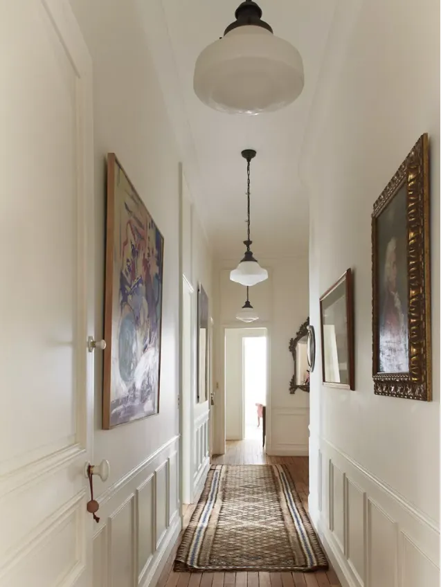 decorated hallway idea lights
