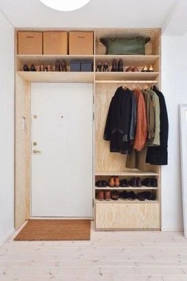small entryway ideas - build it yourself