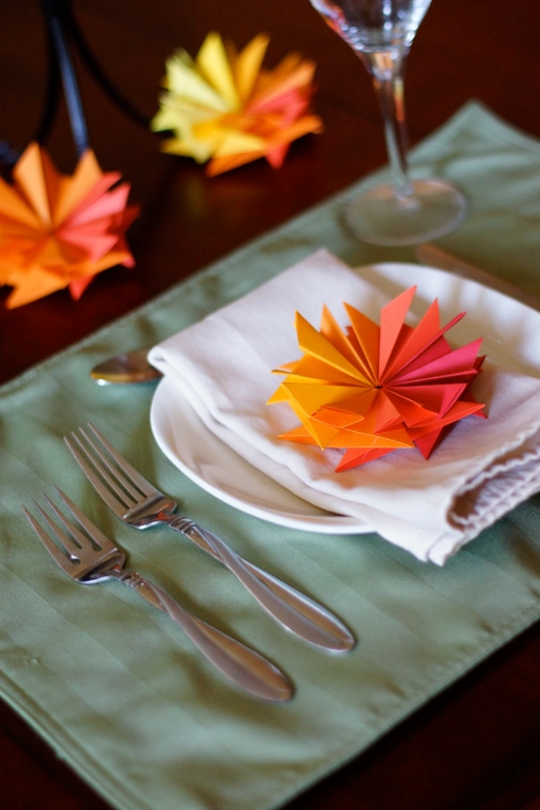 origami table places