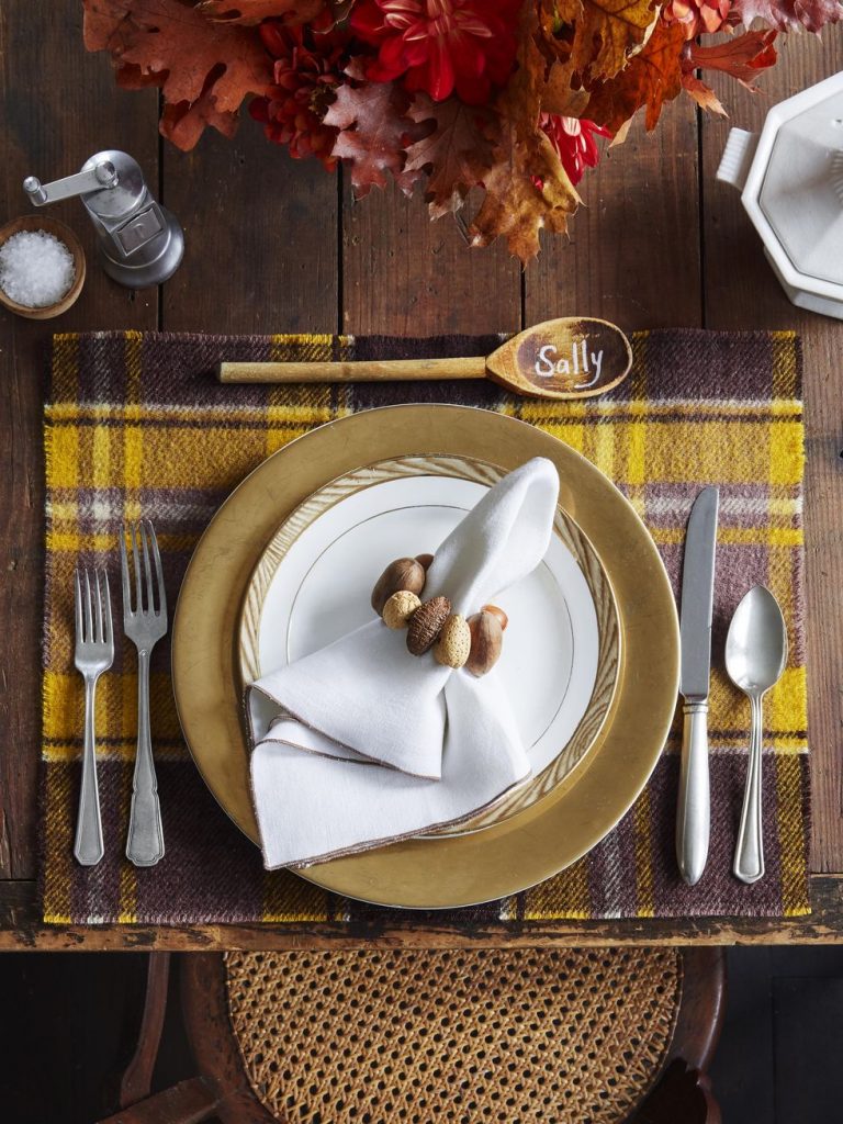 easy vintage thanksgiving table setting