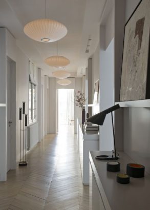 decorated hallway idea lights