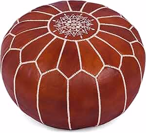 Decorative moroccan pouf for bohemian seating or decor accents, shop on Amazon today.
