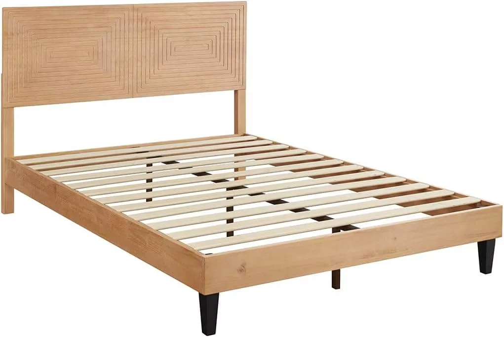 mid century modern bed frame