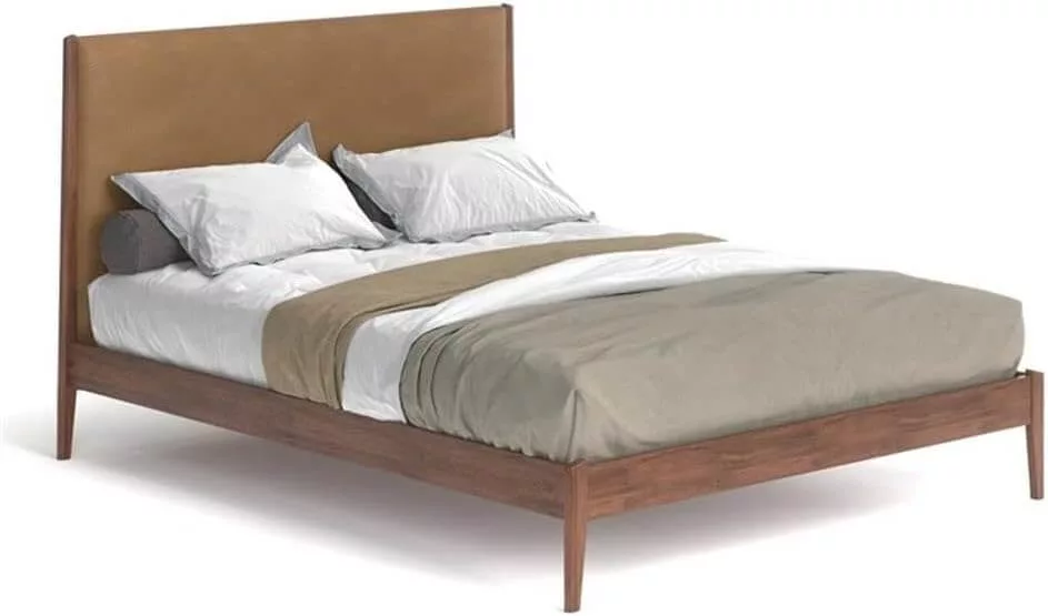 leather bed frame