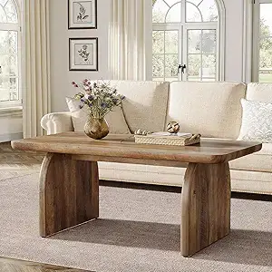 natural wood coffee table