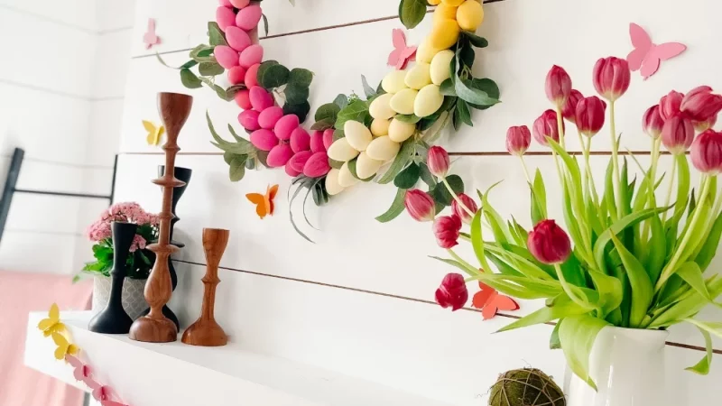 Easter Fireplace Decor Ideas For Your Spring Mantel
