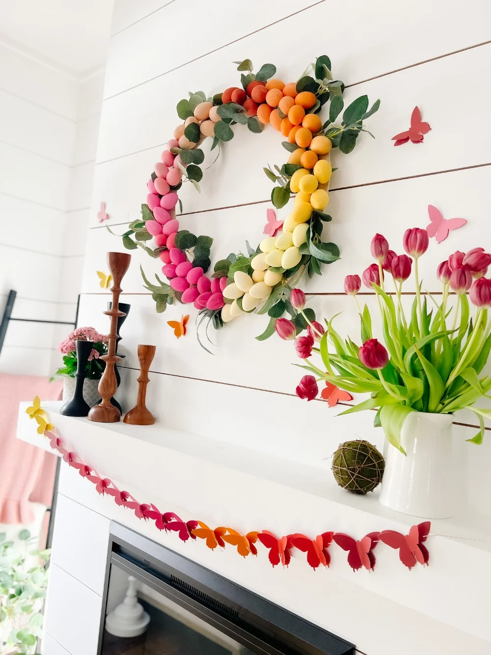 Easter Fireplace Decor Ideas For Your Spring Mantel