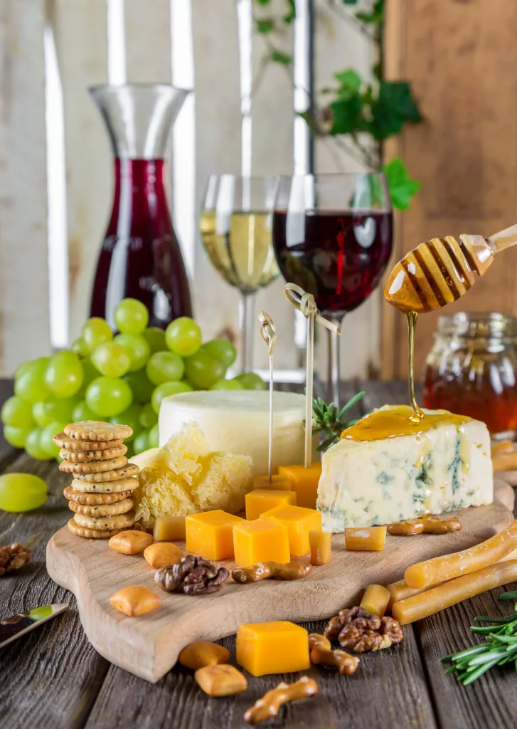 Party Themes for Adults wine and cheese