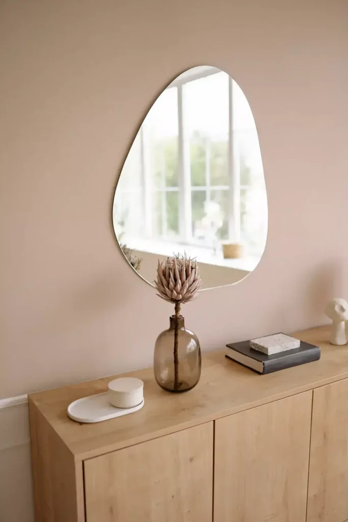 farmless mirror in a modern home