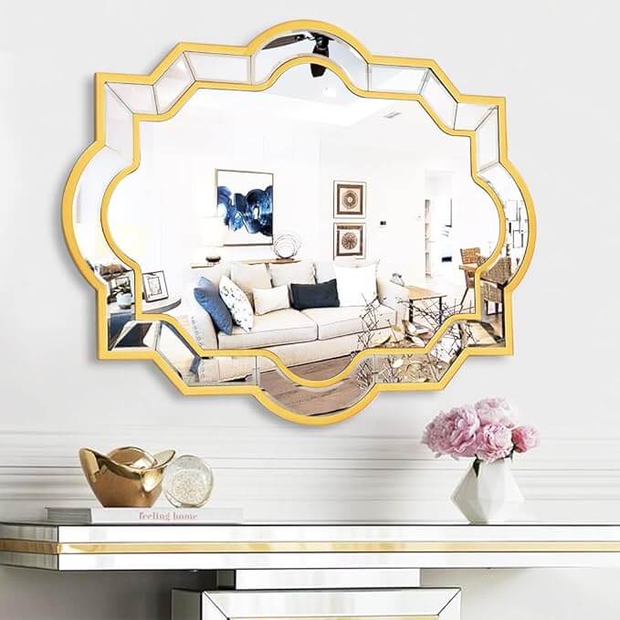 blob mirror for eclectic spaces