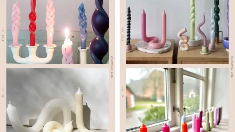 Twist and Turn: Bendy Candles DIY & Styling