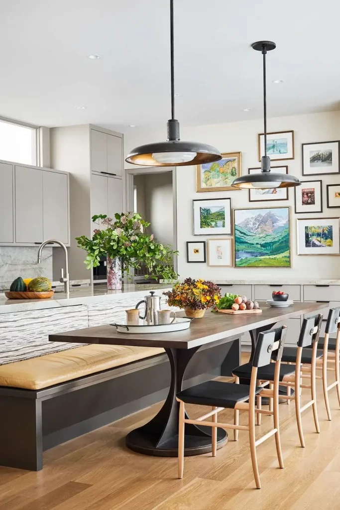 kitchen dining lounge combo