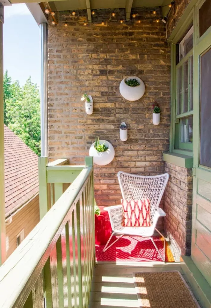 small balcony decor ideas front door