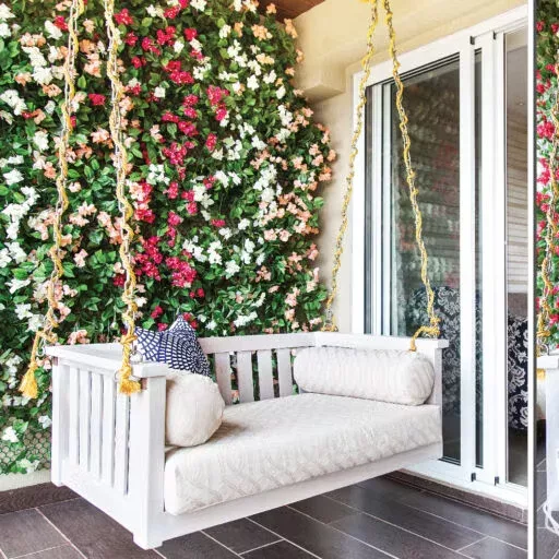 small balcony decor ideas swing