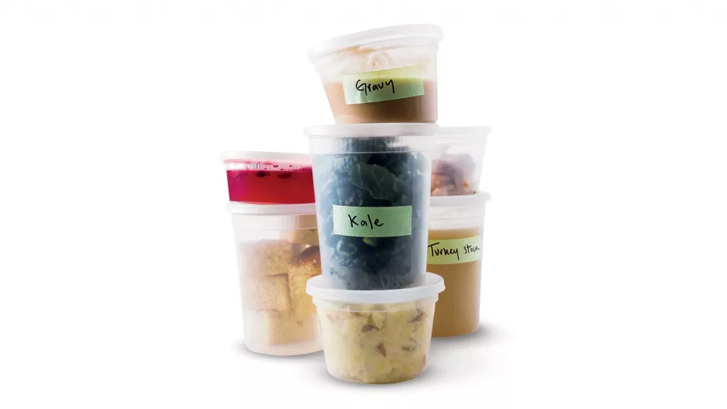 Small Fridge Organization
