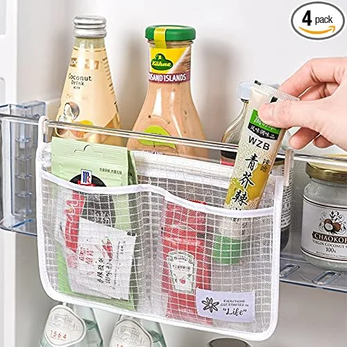 Small Fridge Organization - door storage ideas