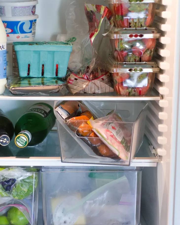 Small Fridge Organization - storage ideas