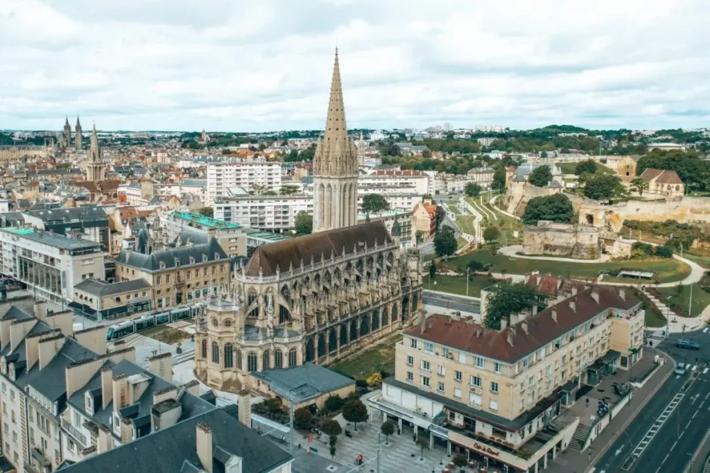 the city of Caen is both historic and modern