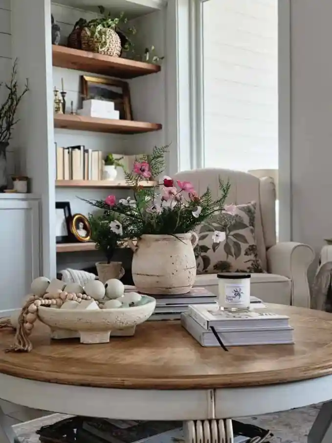 farmhouse decor ideas for coffee table
