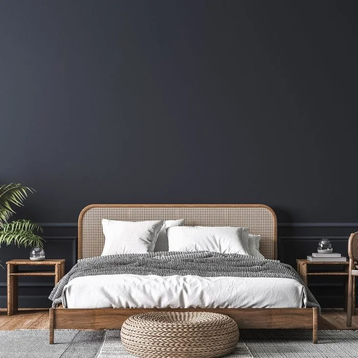 minimalist bedroom dark