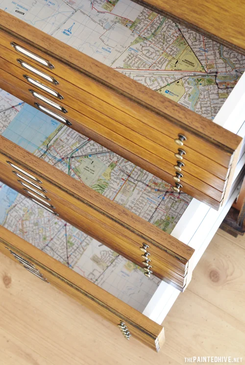 map drawer liners