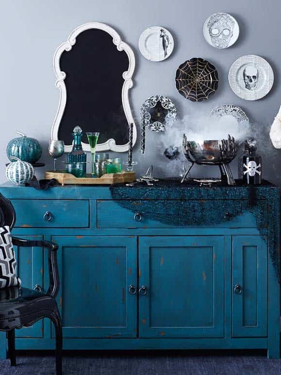 halloween decor ideas for entryway table