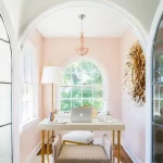 home office paint ideas blush pinck