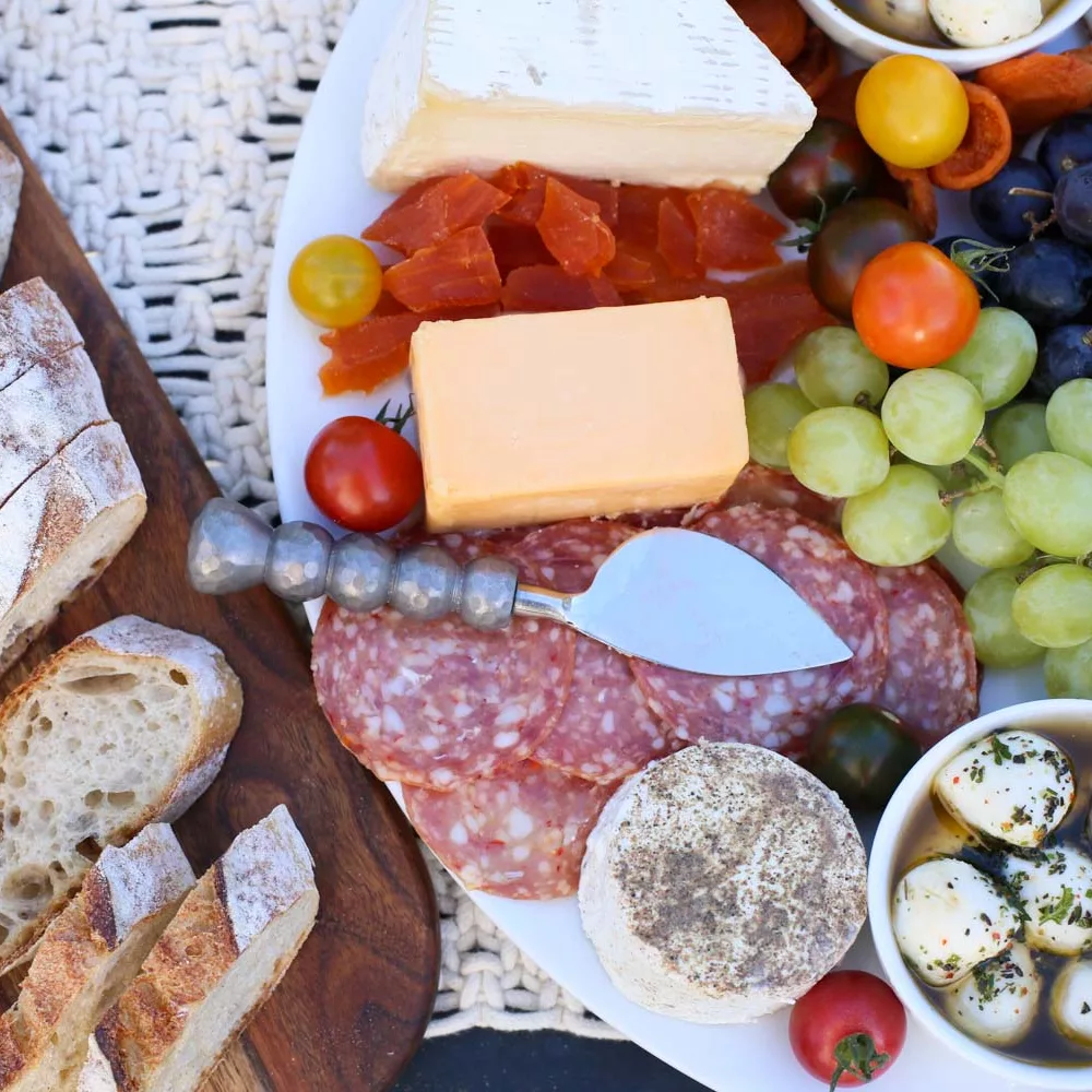charcuterie board as an easy to prep food for dinner party