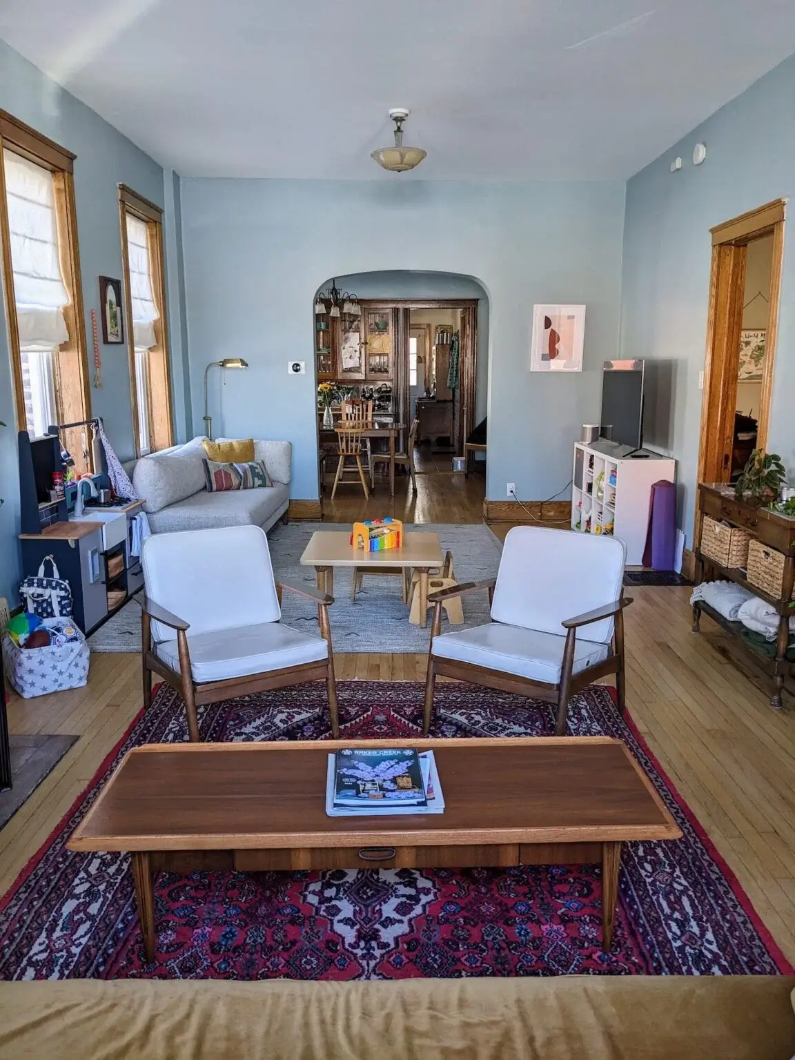 blending toys storage with personal style