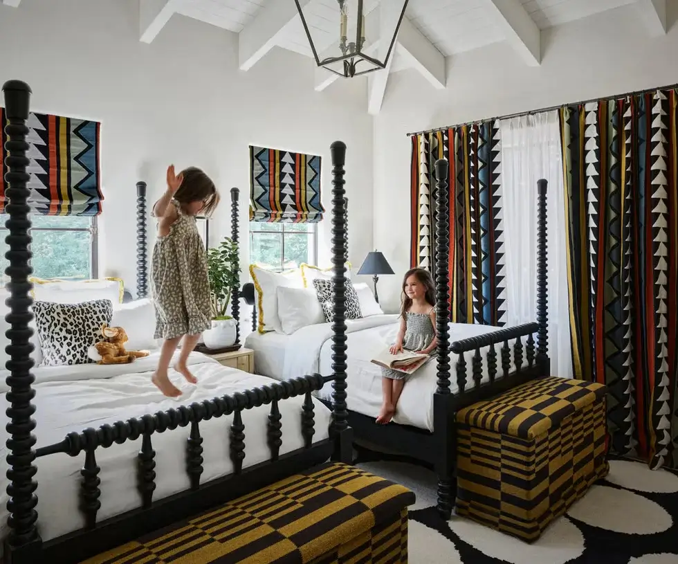 Upholstered Chest toy storage for small bedroom