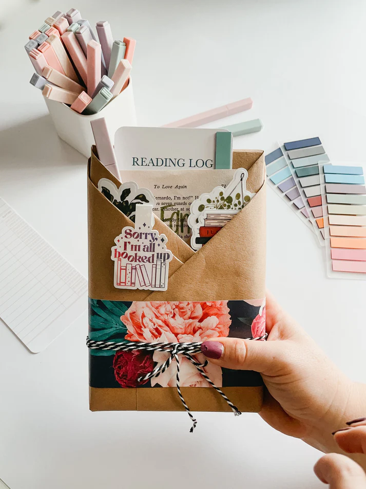 easy homemade presents 
image from https://midnightreaders.shop/products/blind-date-with-a-used-book-w-stickers-magnetic-bookmark-bookmark-log-annotating-tab-book-gift-fantasy-mystery-fiction-romance