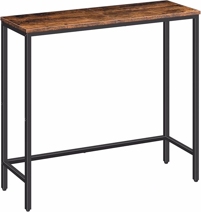 slim console table as hallway decor