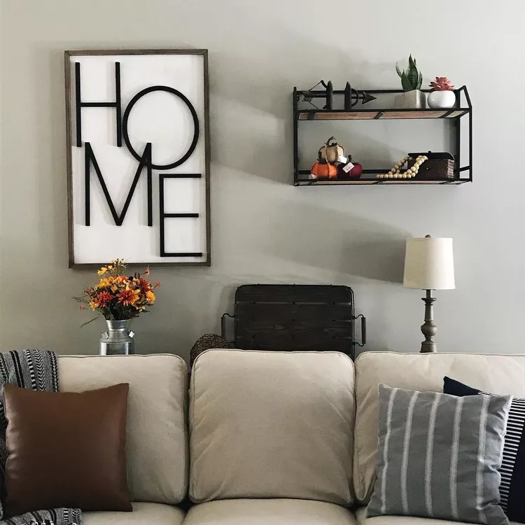 living room soft gray paint in on wall