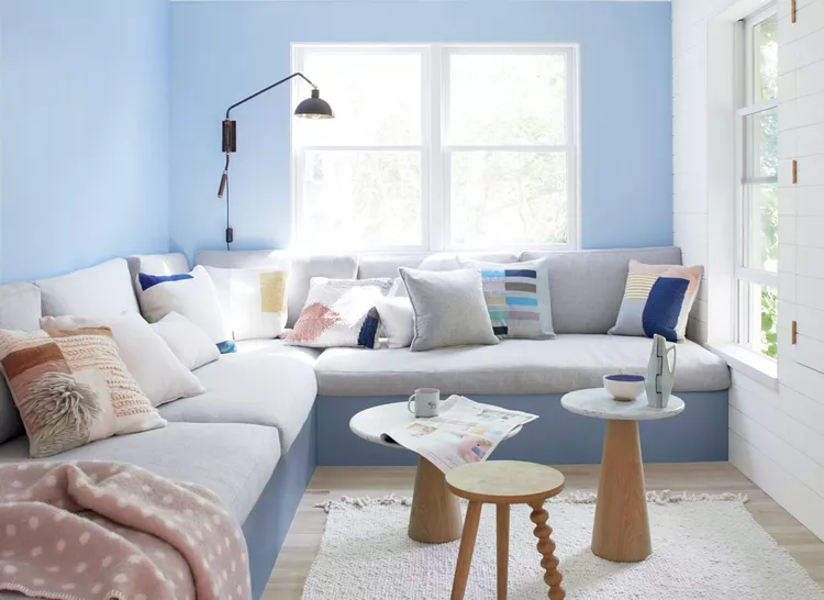 living room blue paint colors to calm room