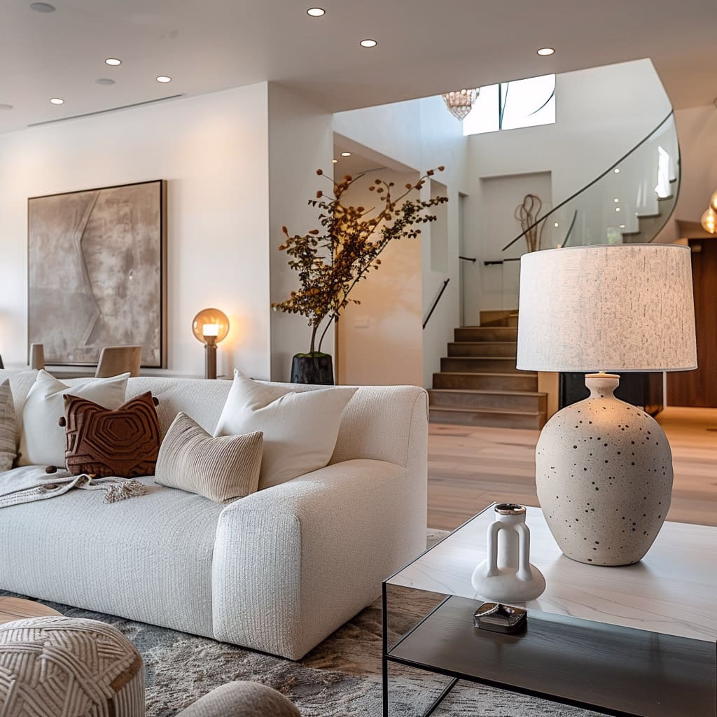 neutrals in living room
