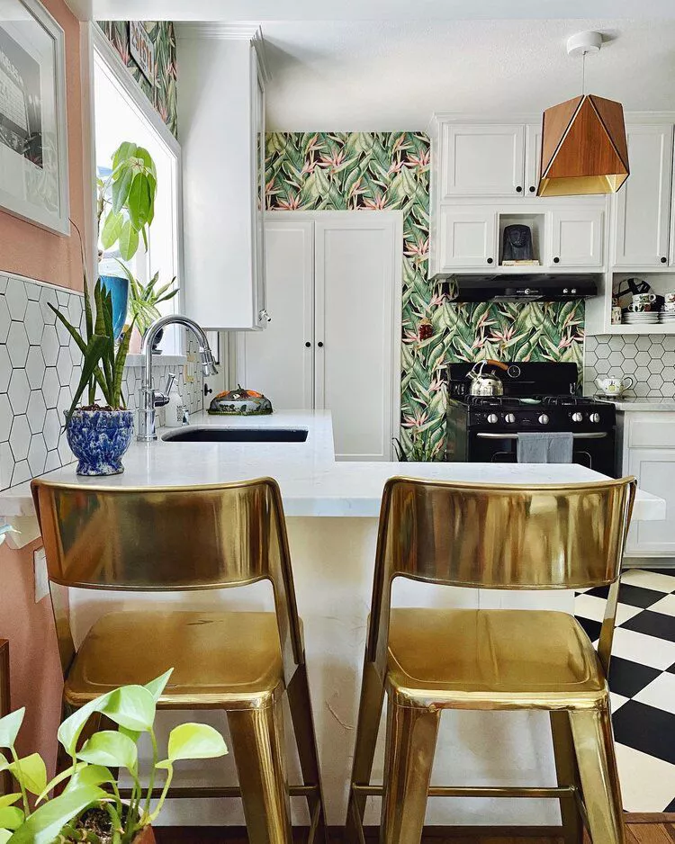 personal aesthetic in kitchen and living room