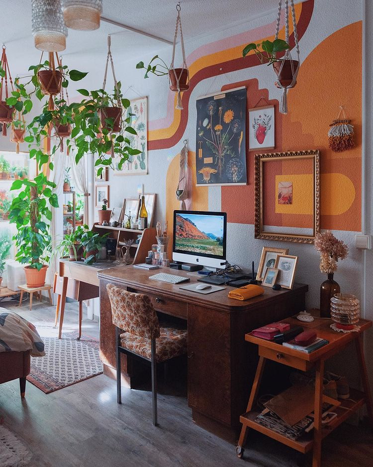 vintage and strong living room and small space furniture. 