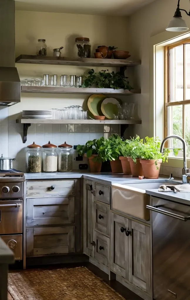 https://homestyleinspo.com/organic-modern-kitchen/

Earthy kitchen design with natural finishes and greenery for an organic interior.