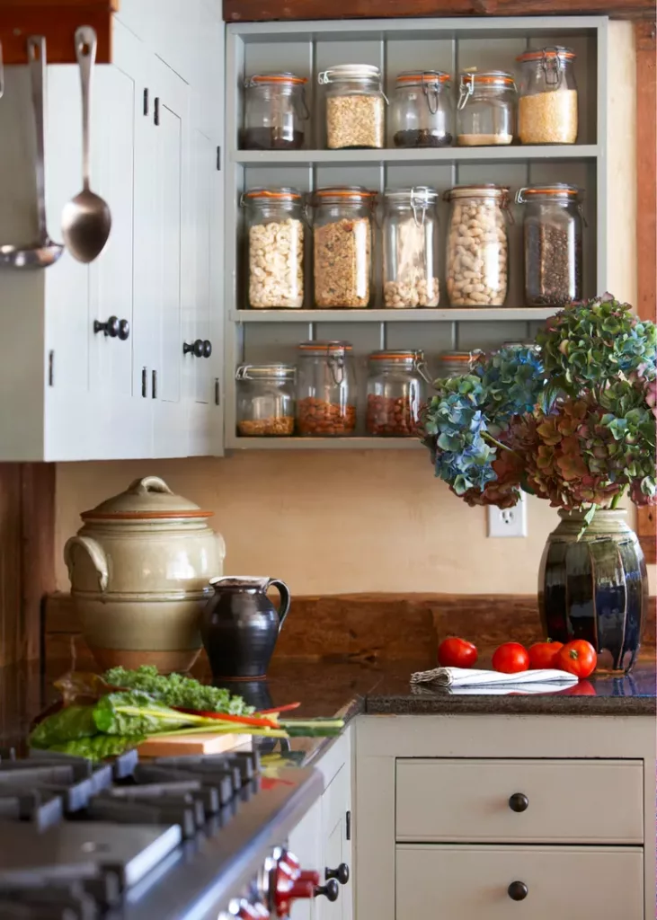 earthy kitchen design ideas with eco friendly storage 