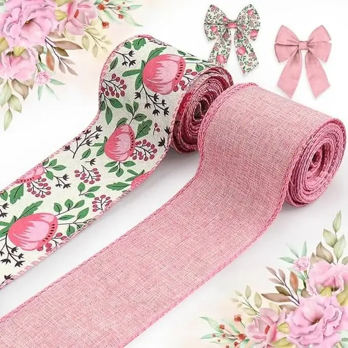 flower and pink ribbon