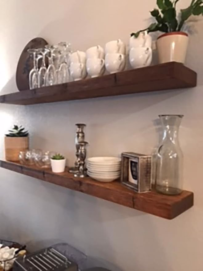 open shelving 