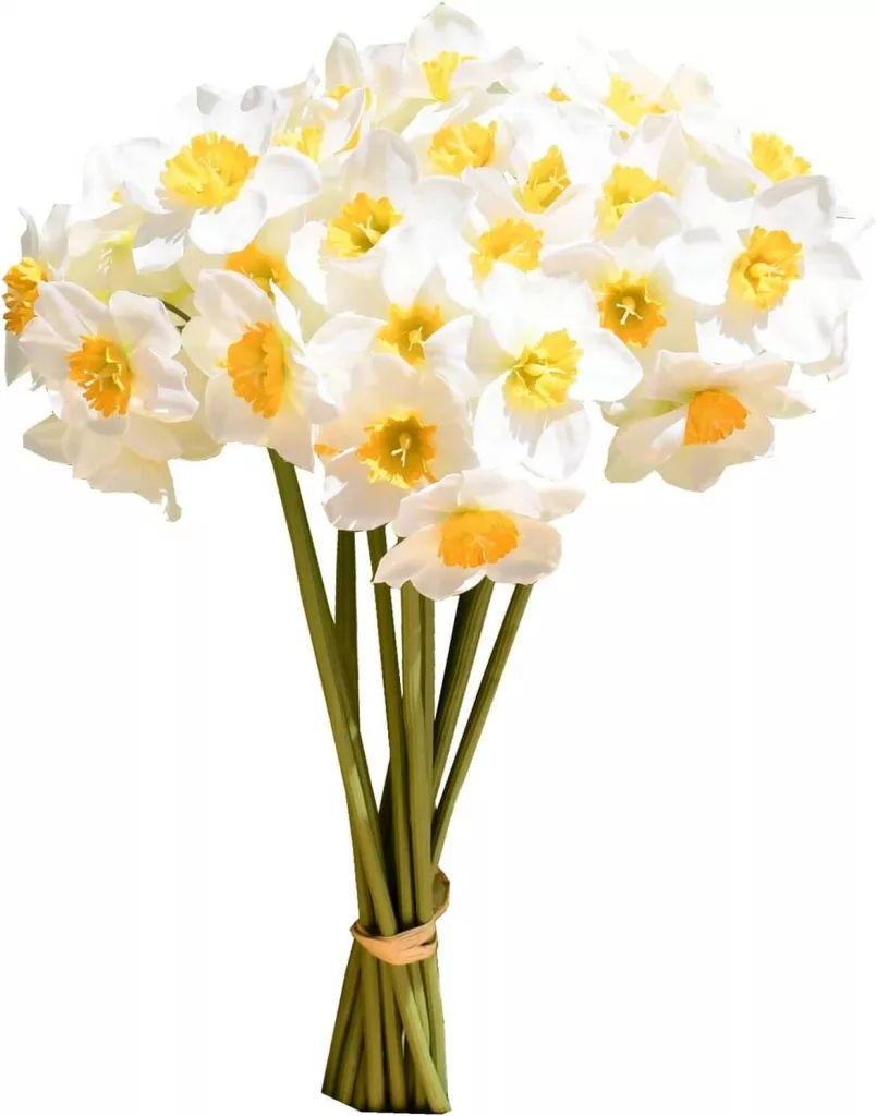faux daffodils