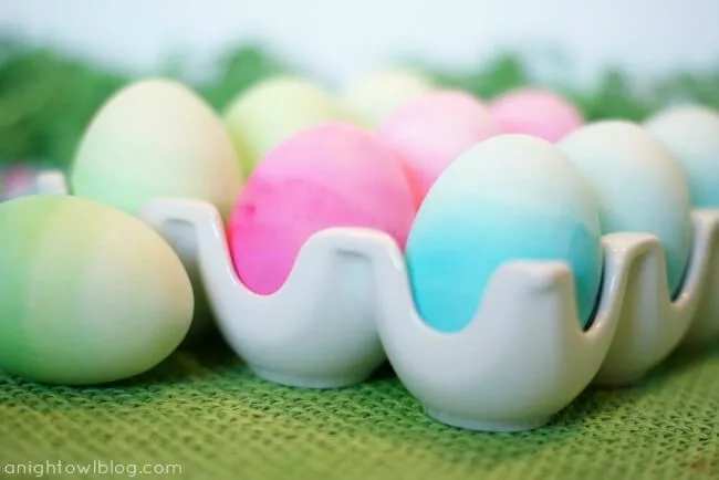 how to gradient dye easter eggs
