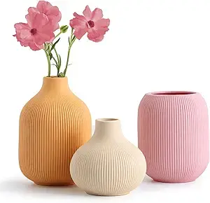 ceramic pastel vases