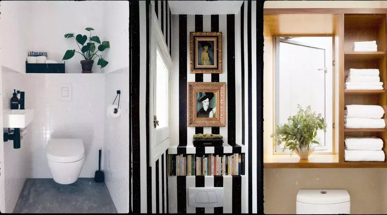 Toilet with a Shelf: 13 Aesthetic Styling Ideas for Small Toilet Rooms