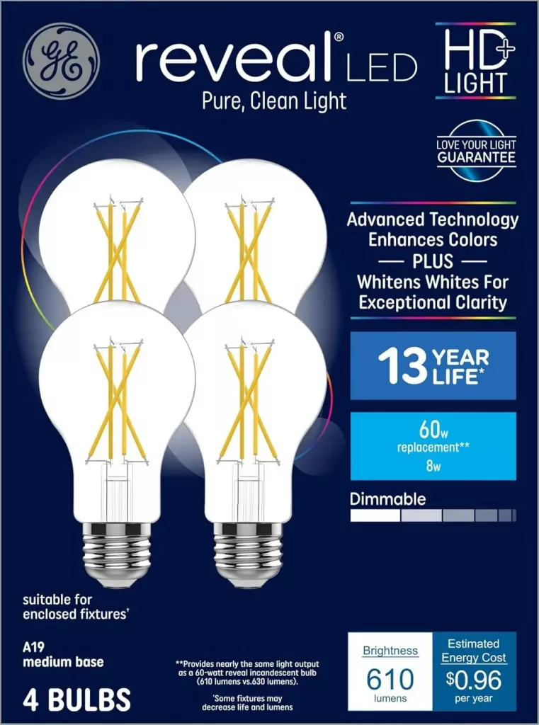 GE Reveal LED Bulbs